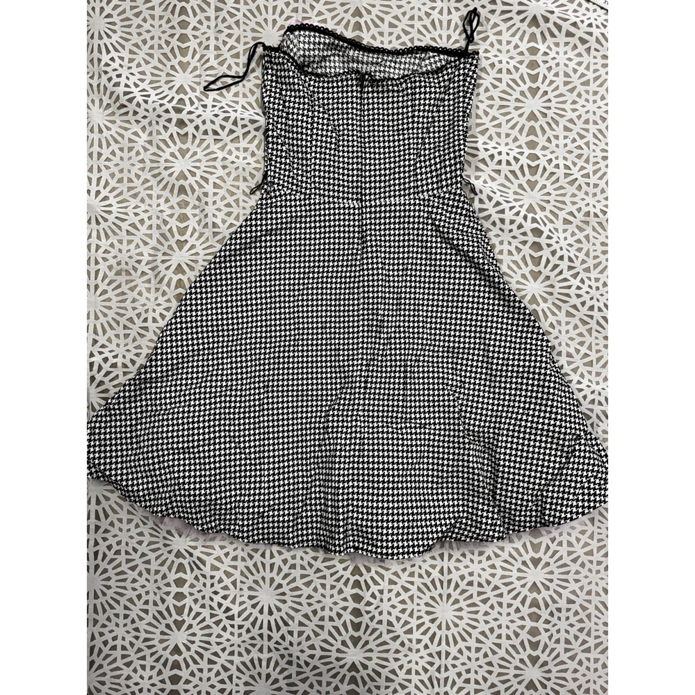 Houndstooth Goth, Dance, Punk Pink Tulle Lace Mini Dress Sz 9 - Picture 3 of 5